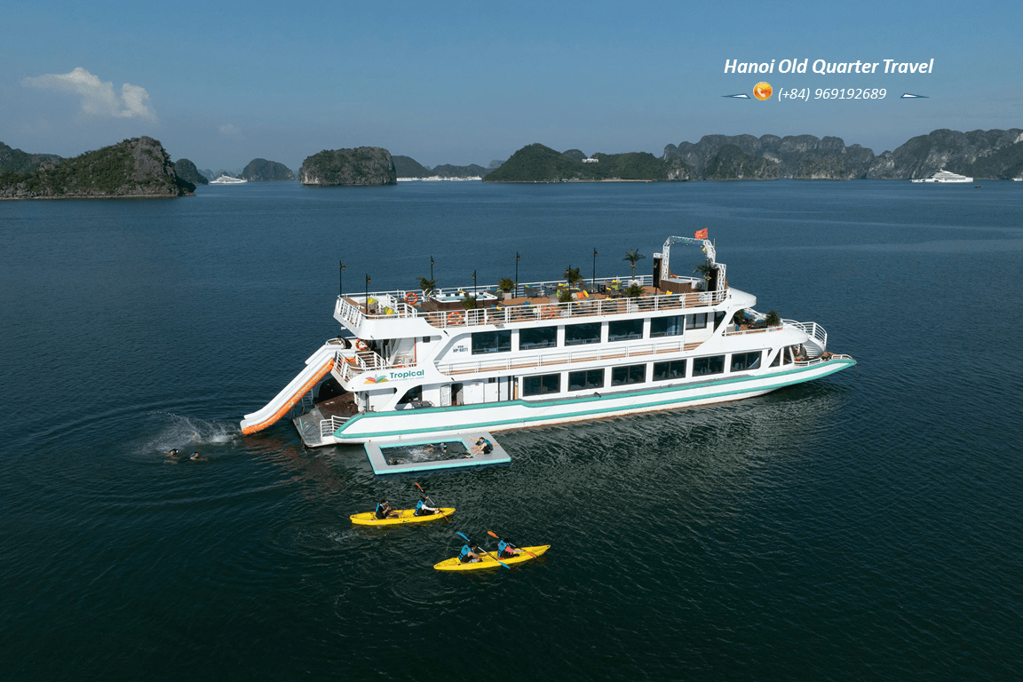Tropical Cruise 5-Star Day Cruise in Lan Ha Bay & Cat Ba Island
