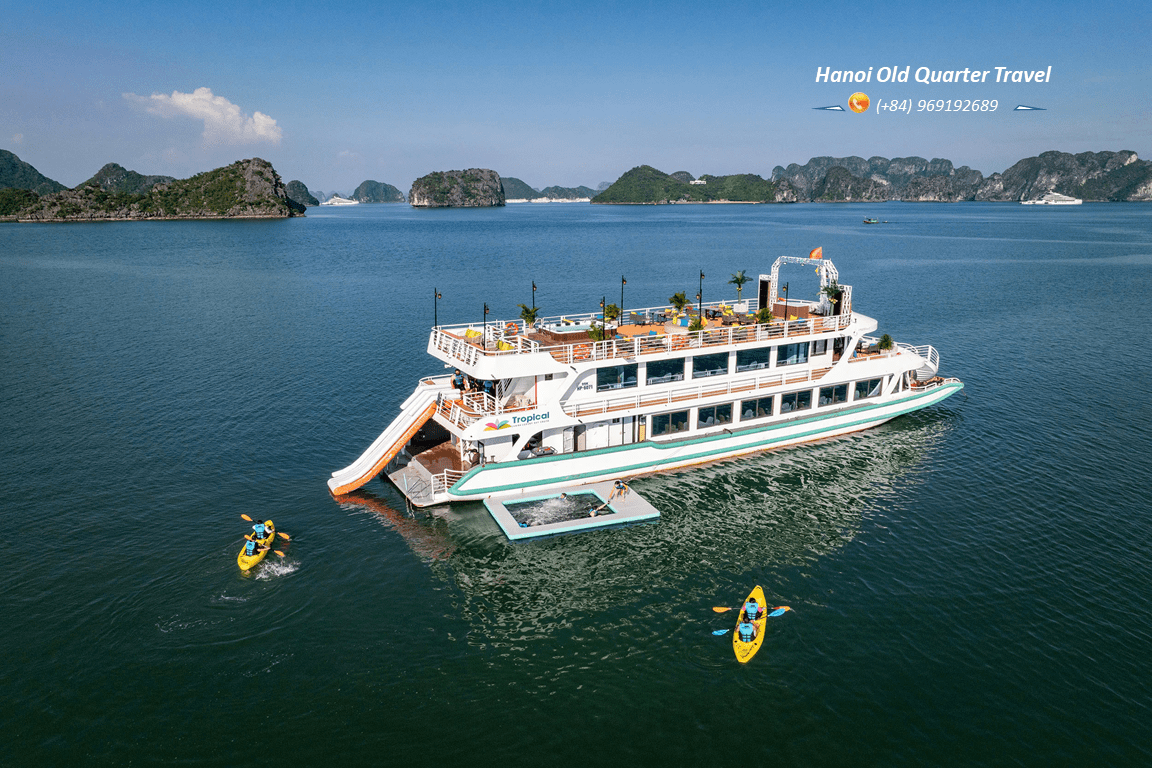 Tropical Cruise 5-Star Day Cruise in Lan Ha Bay & Cat Ba Island