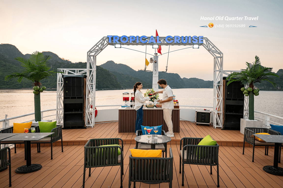 Tropical Cruise 5-Star Day Cruise in Lan Ha Bay & Cat Ba Island