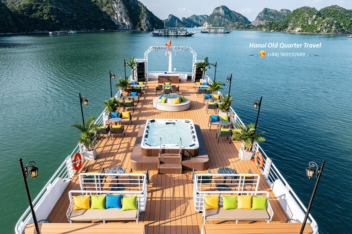 Tropical Cruise 5-Star Day Cruise in Lan Ha Bay & Cat Ba Island
