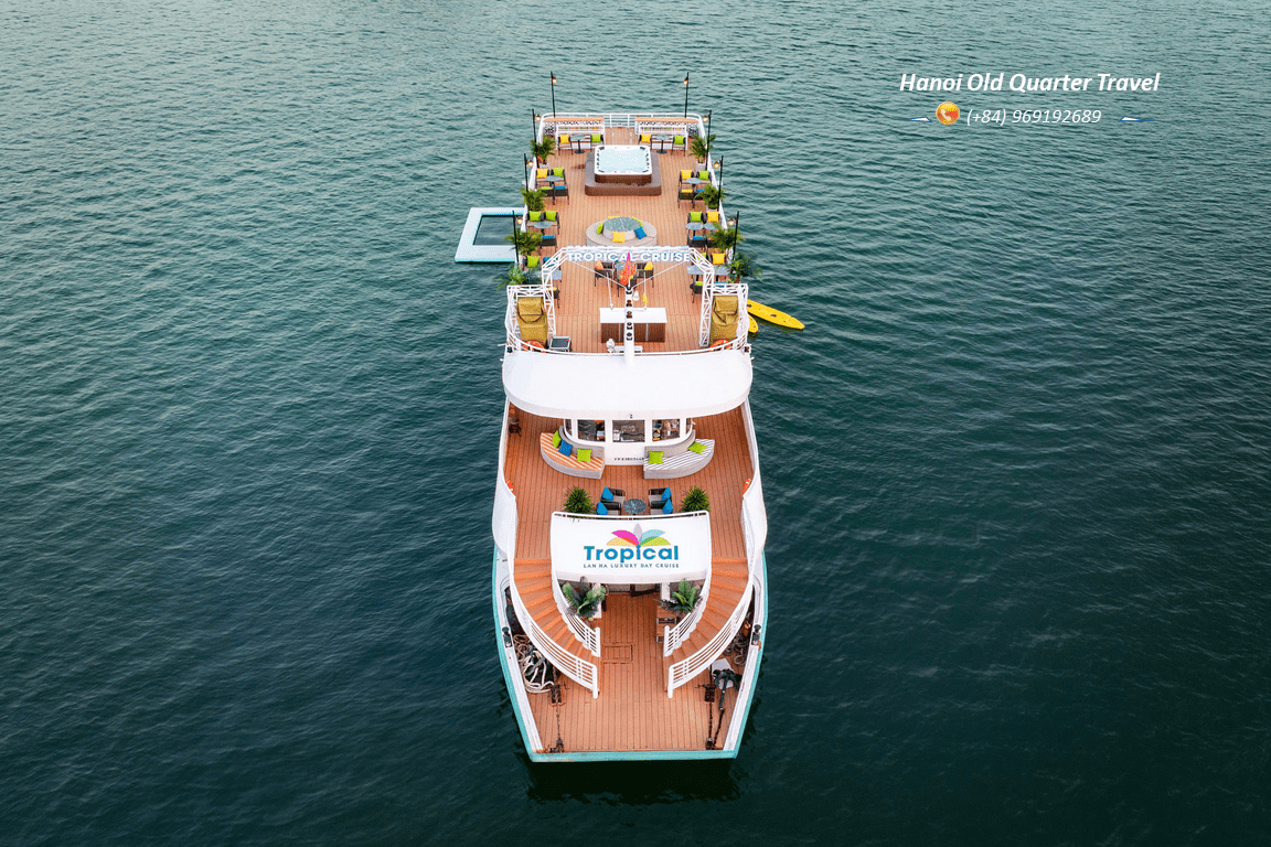 Tropical Cruise 5-Star Day Cruise in Lan Ha Bay & Cat Ba Island
